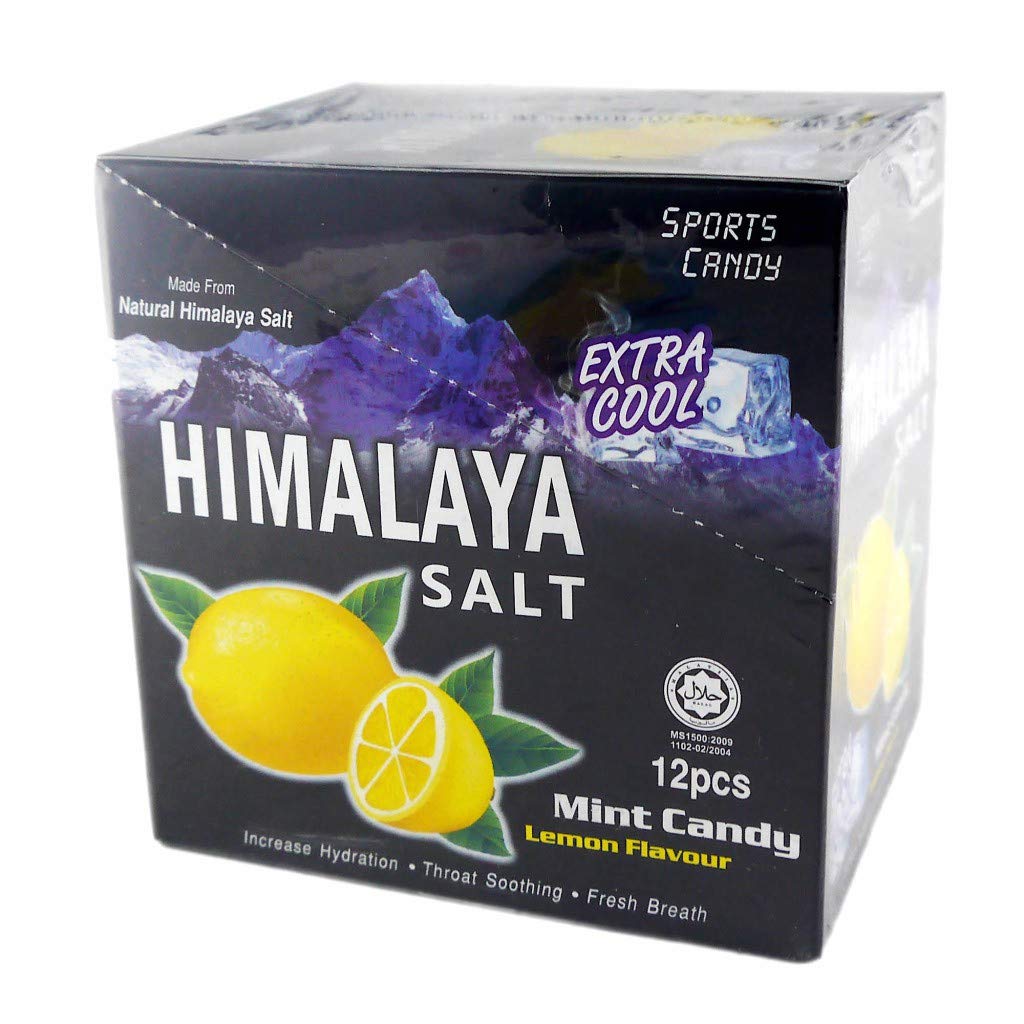TUNEZ Big Foot Himalaya Salt Candy pack of 12, lemon mint flavor ideal for sharing
