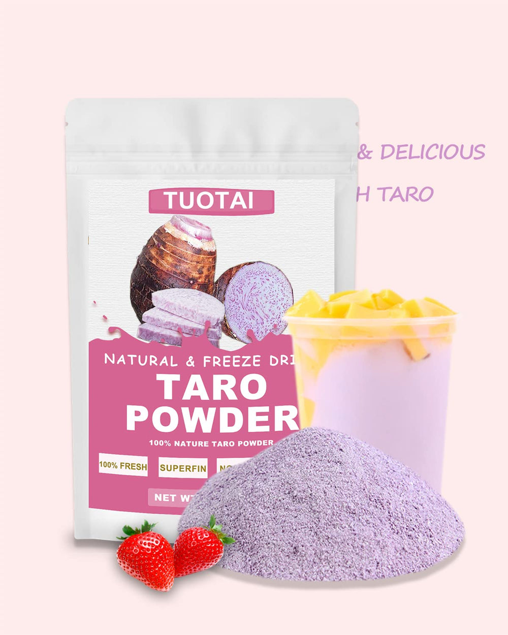 TUOTAI Freeze Taro Powder ice cream image suggesting creamy taro flavor ideas