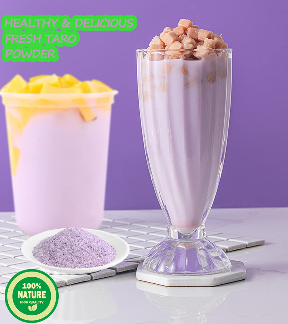 TUOTAI Freeze Taro Powder milk tea image hints at fruity beverage experiments