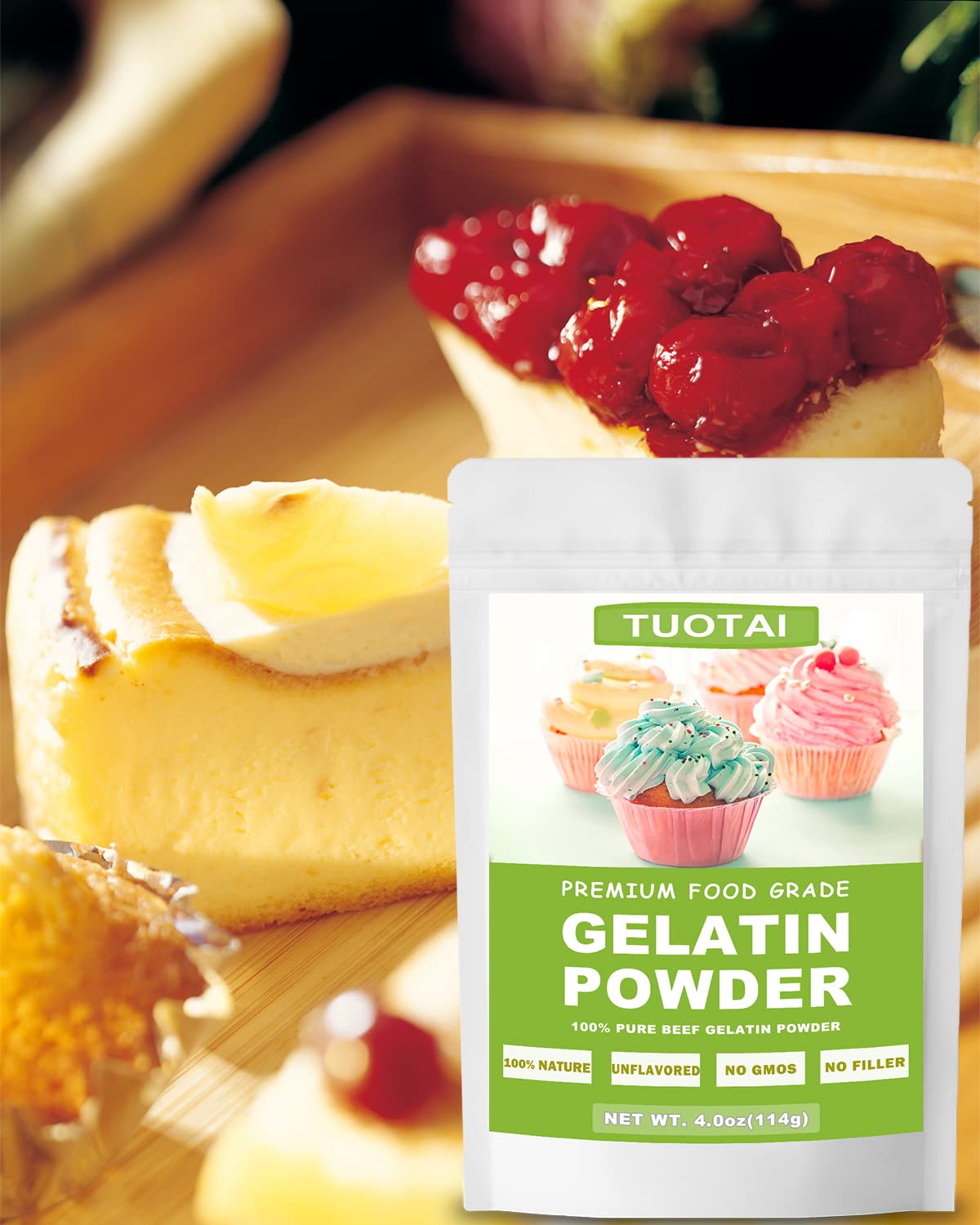 TUOTAI gelatin powder offers a protein and collagen source