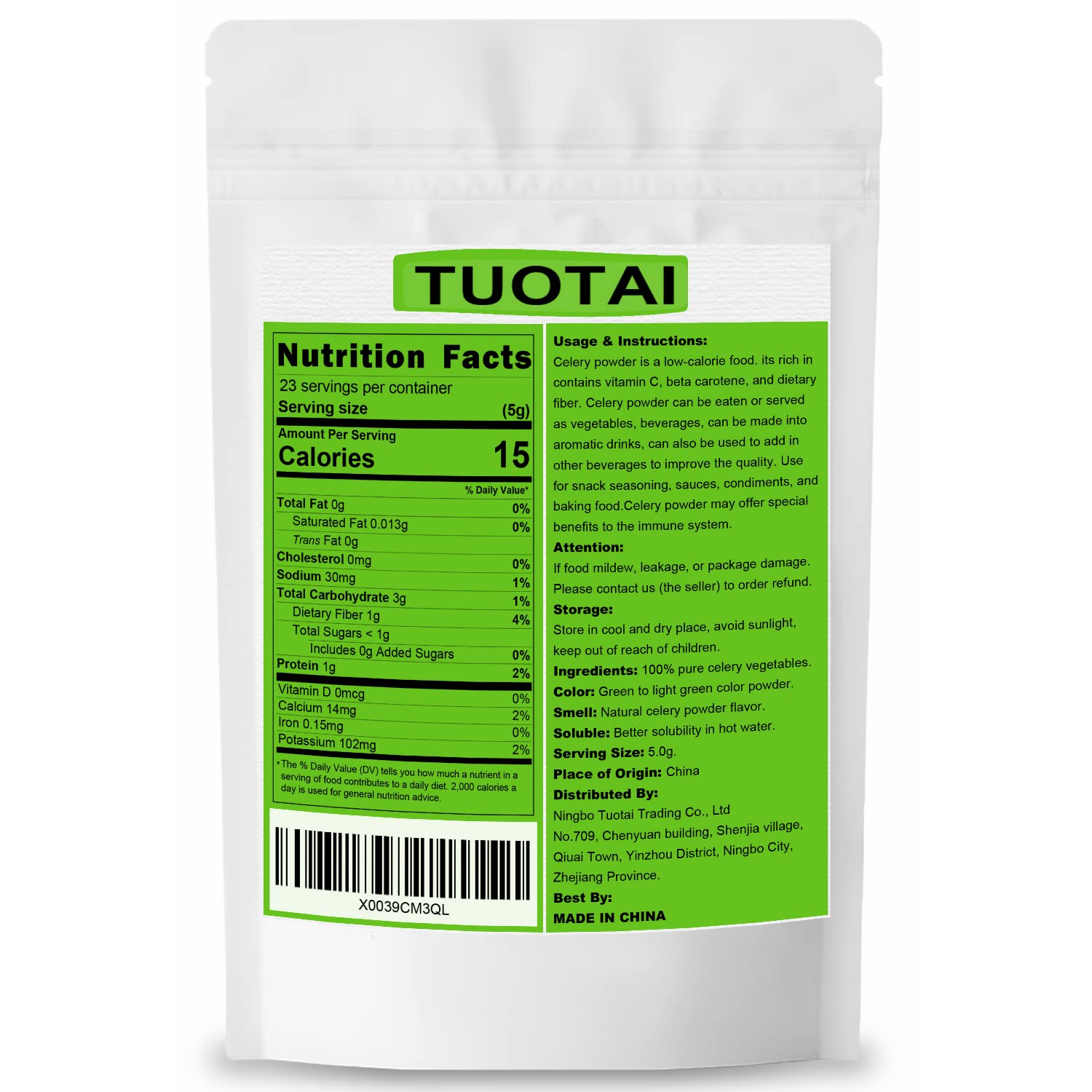 TUOTAI Celery Powder kitchen setup showing versatile seasoning in use