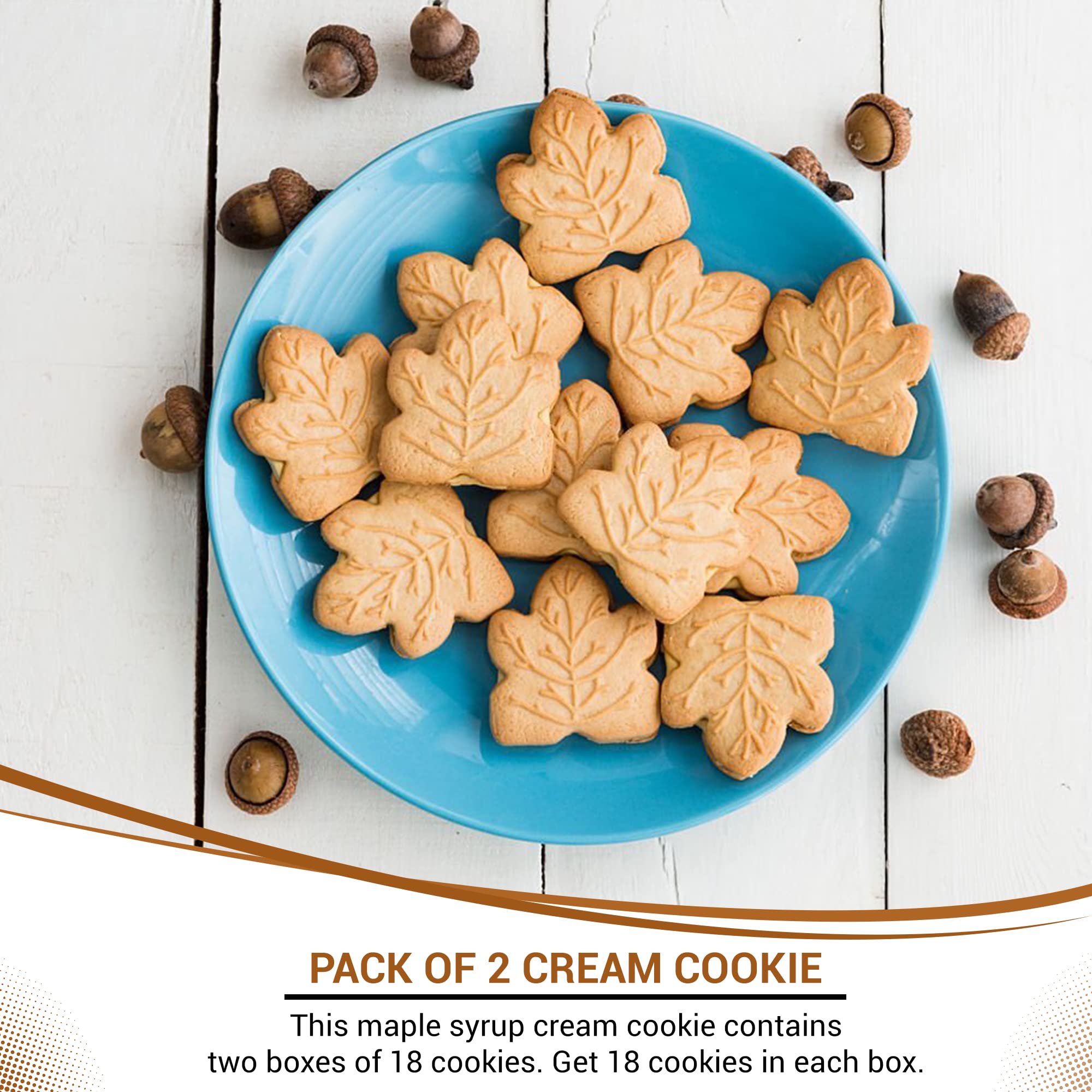 All-natural ingredients showcase genuine maple sweetness in Turkey Hill Sugarbush cookies.