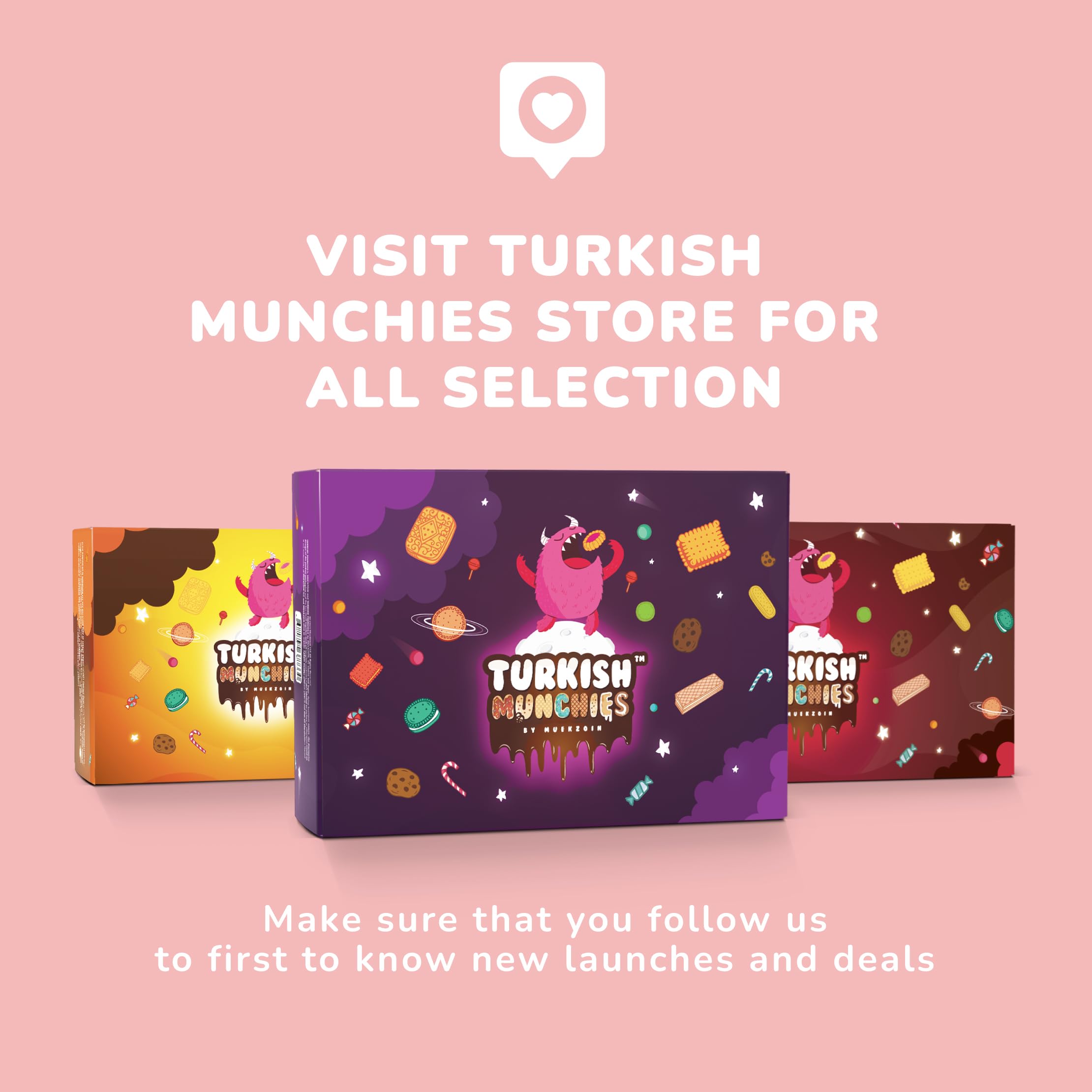 Turkish Munchies by Muekzoin Asian surprises snacks highlight unique treats.