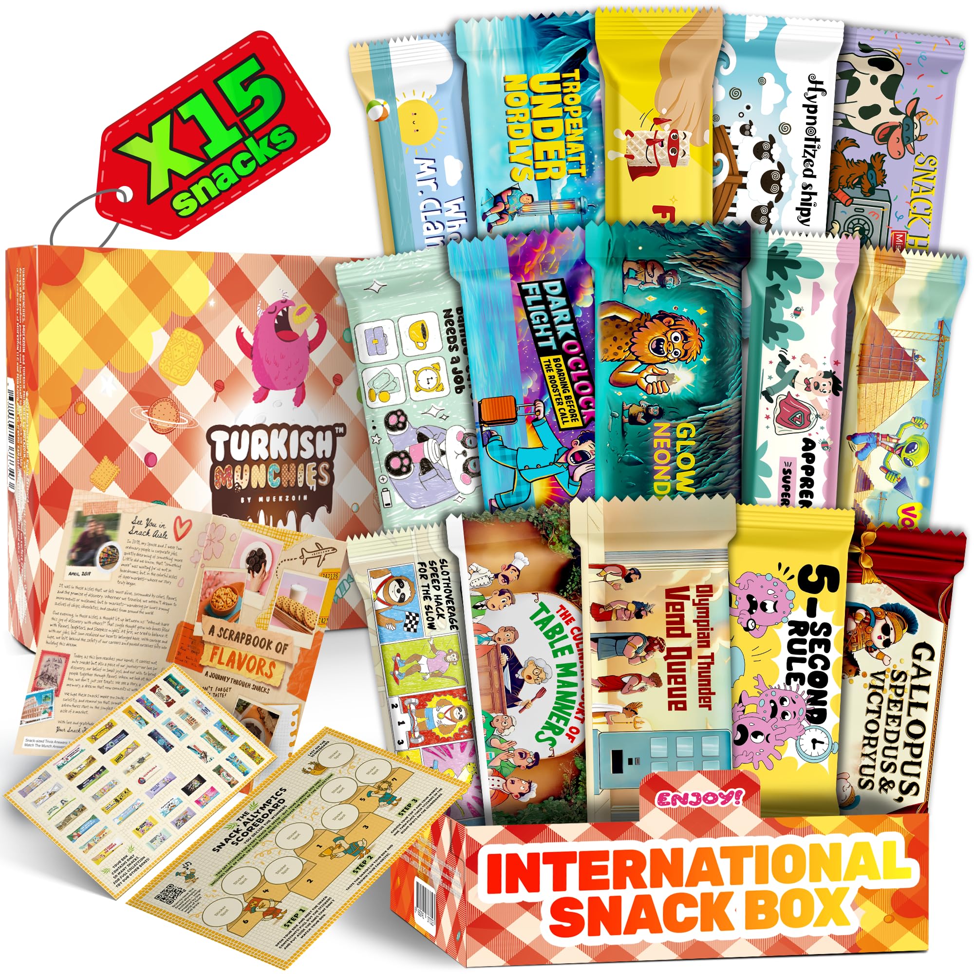 Turkish Munchies unboxing moment with gift-ready packaging.