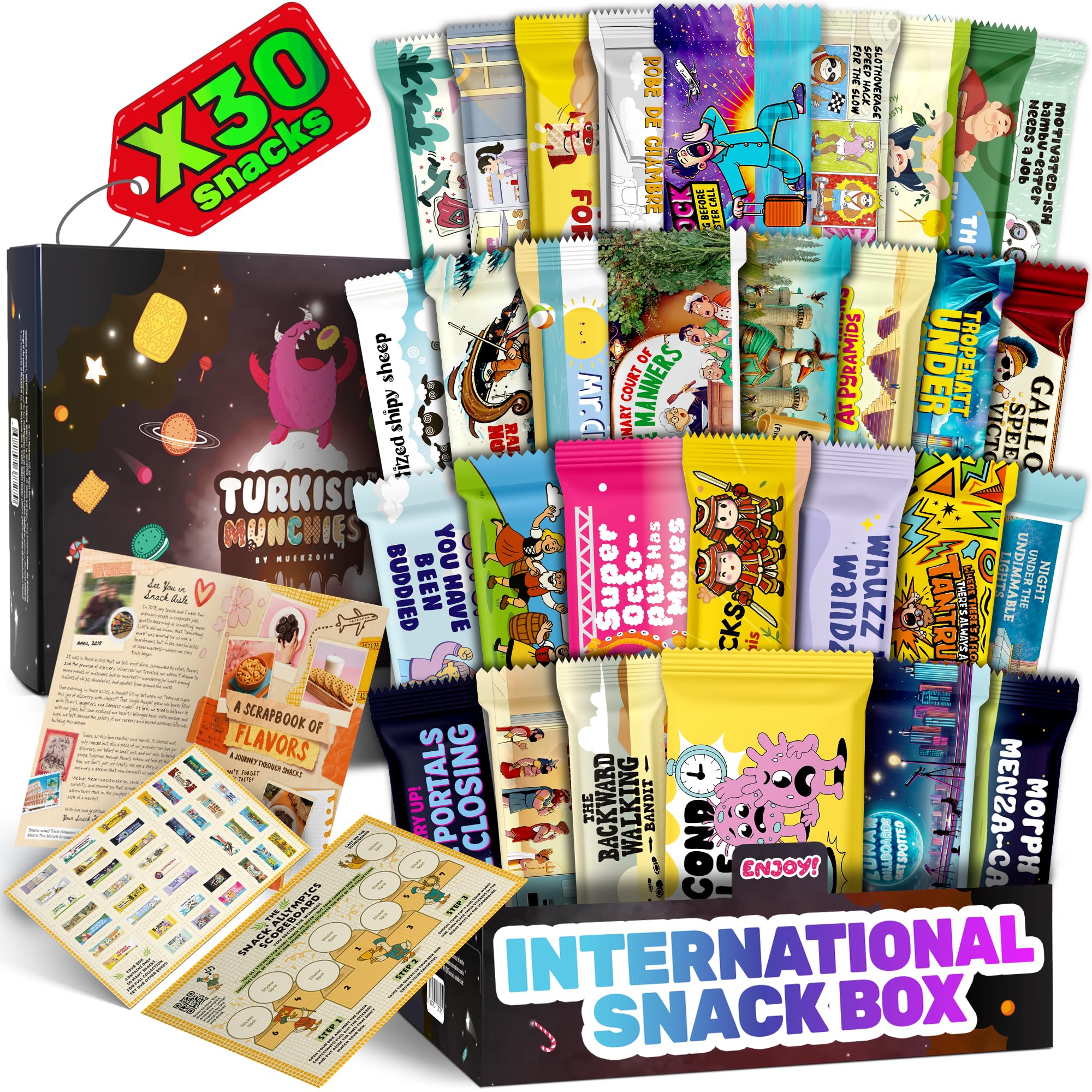 Turkish Munchies Maxi International Food Hamper box-front showcases gift-ready packaging.
