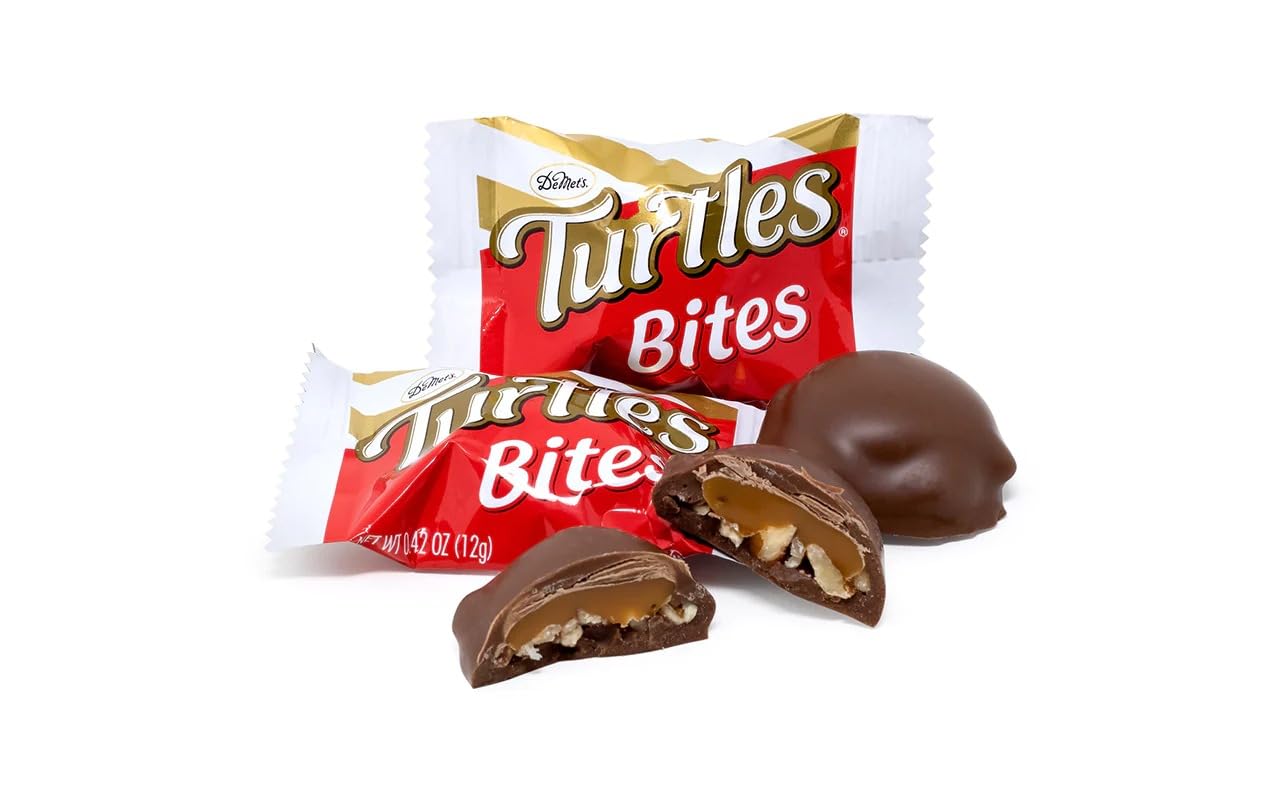 Gift-ready Turtles bite-size bars designed for gifting and sharing.