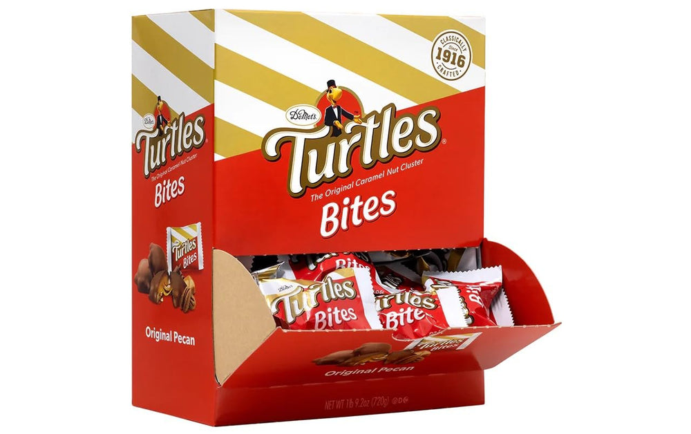 Turtles bite-size bars on the go for quick, portable snacking.
