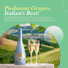 Elegant Tuscanini bottle design adds sophistication to any event.