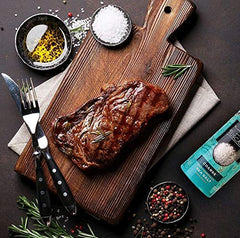 Tuscanini coarse salt on grilled meat boosts flavor with satisfying crunch.