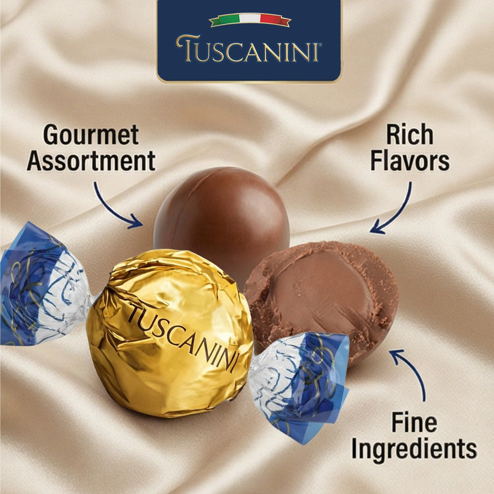 Tuscanini fine Italian confectionery, craftsmanship and elegance in one image.