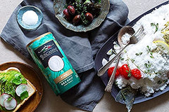 Tuscanini Fine Sea Salt 2-pack on table enhances everyday baking and sauces