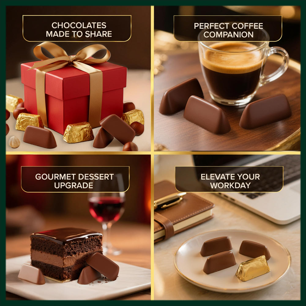Tuscanini Gianduiotti gift-ready presentation, ideal for gourmet baskets.