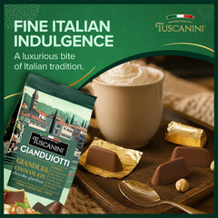 Tuscanini Gianduiotti individually wrapped chocolates, convenient for gifting.