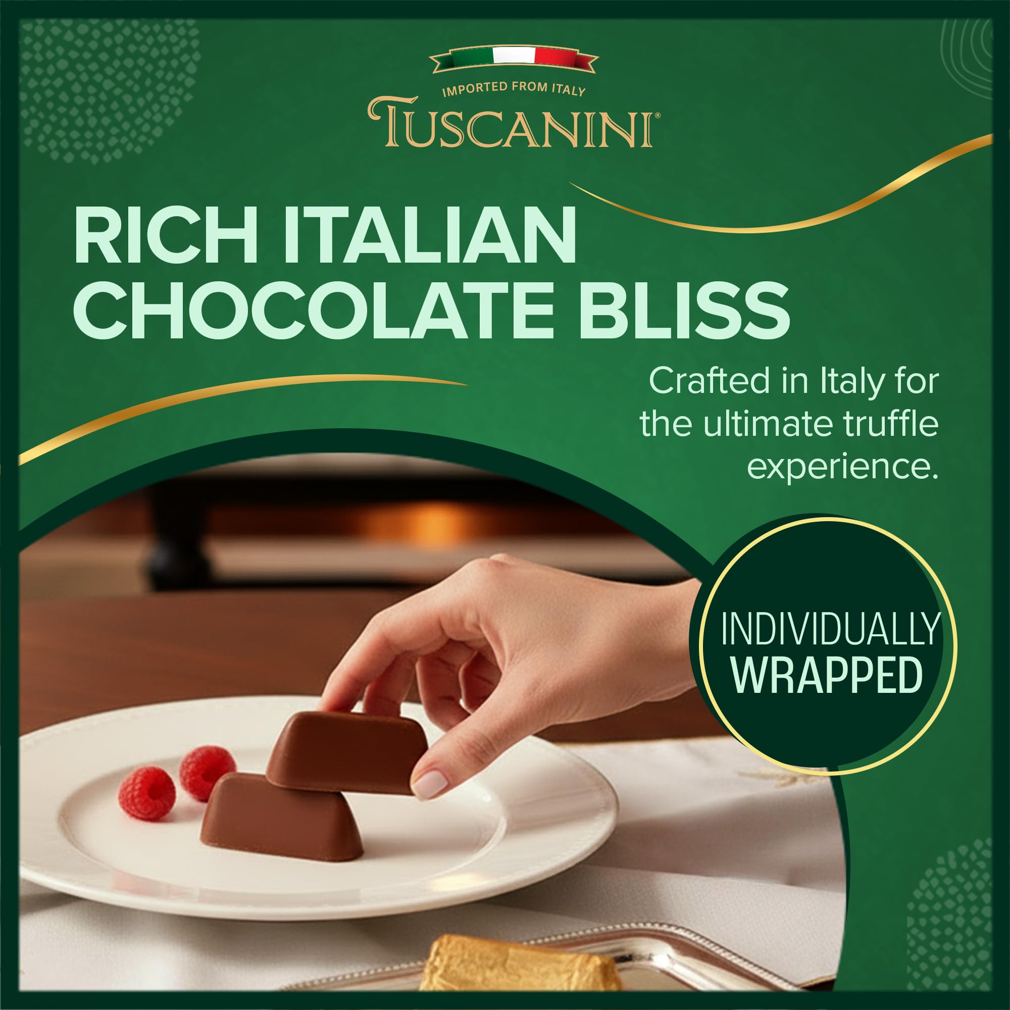 Tuscanini Gianduiotti from Italy, authentic Italian craftsmanship shines.