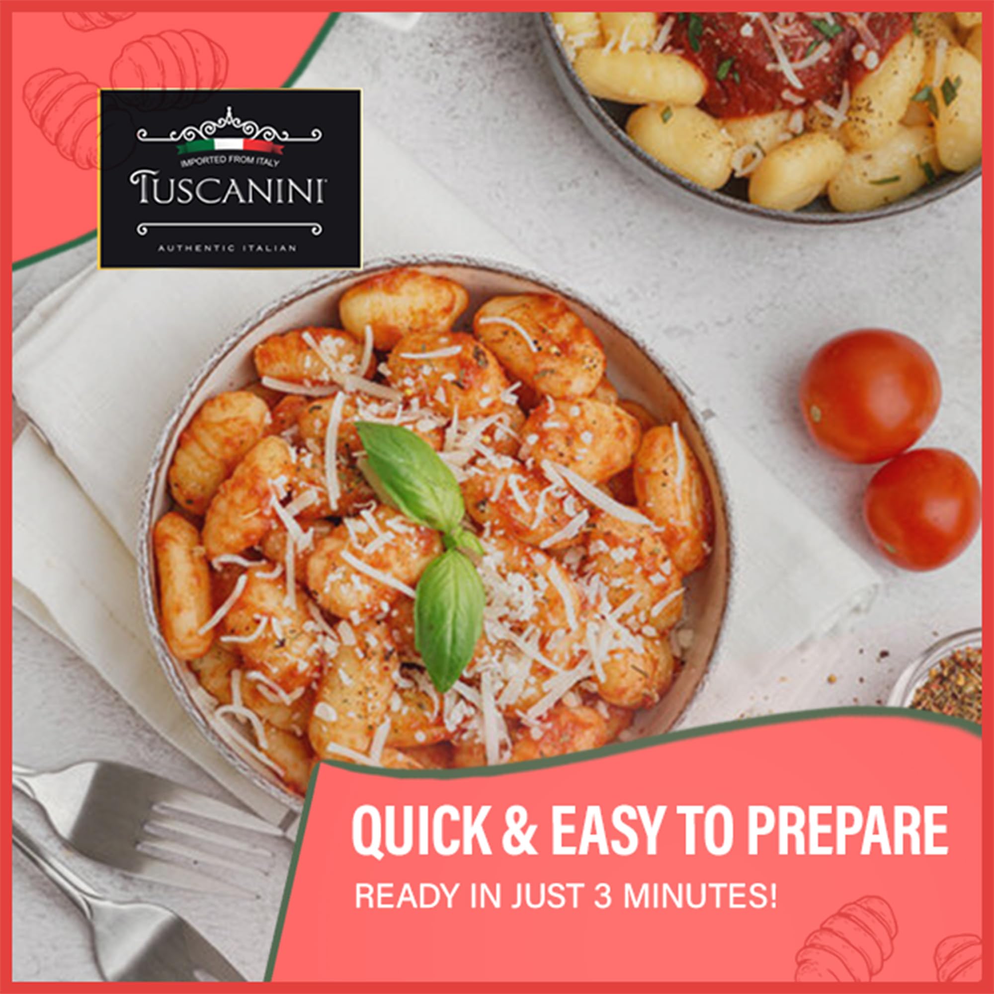 Tuscanini gluten free gnocchi boiling in salted water.
