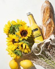 Tuscanini Sparkling Lemonade close-up showcases hand-picked fruit flavors