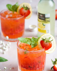 Tuscanini 6-pack of organic lemon soda on display, ready to refresh.