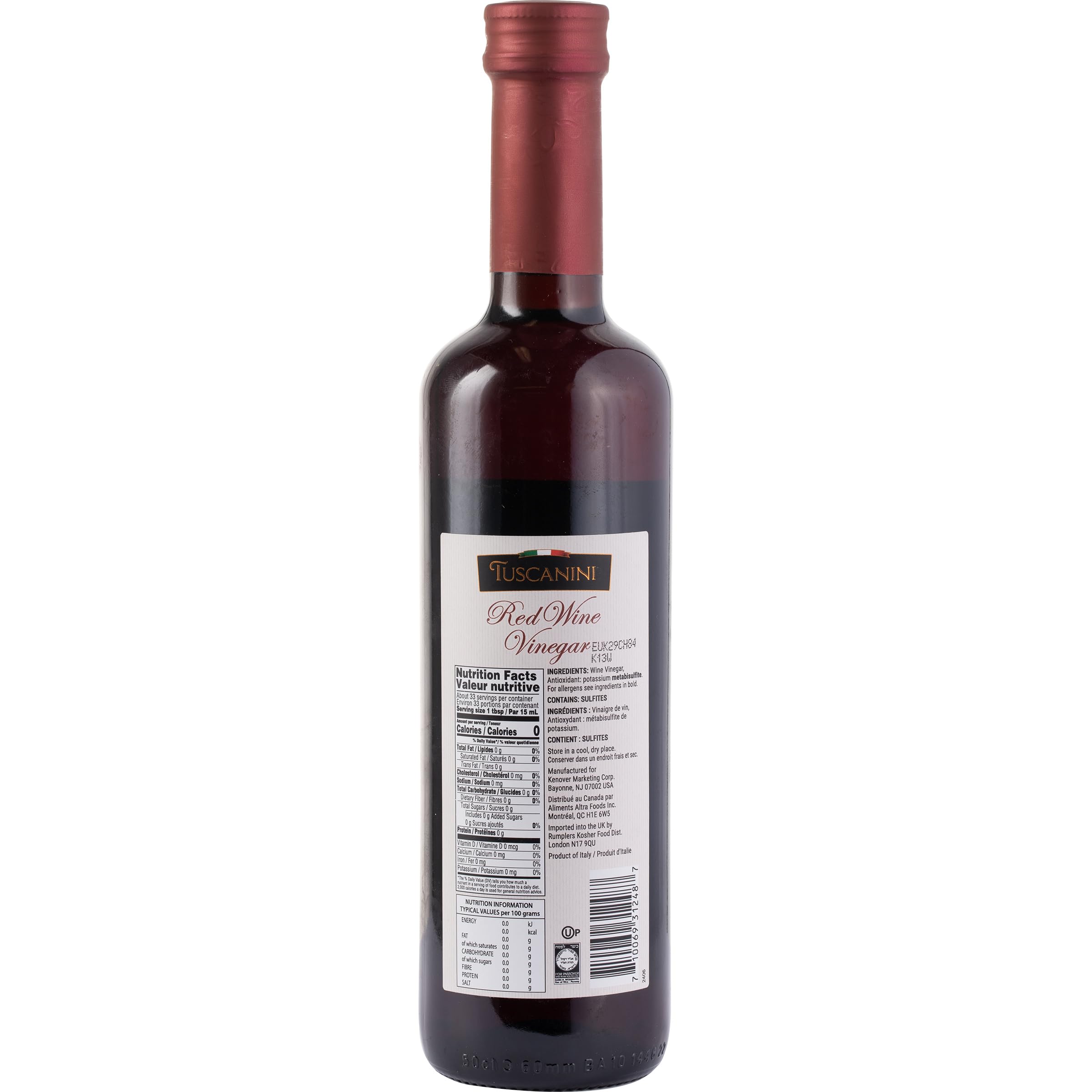 Tuscanini Red Wine Vinegar dressing on greens adds depth