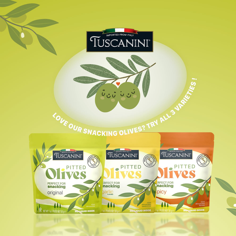 Tuscanini Snack Olives Charcuterie plate – elevates boards and salads.