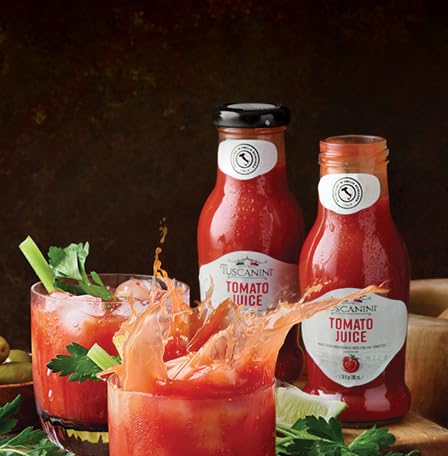 Handpicked tomatoes close-up with Tuscanini, showcasing natural sweetness and vibrant acidity.