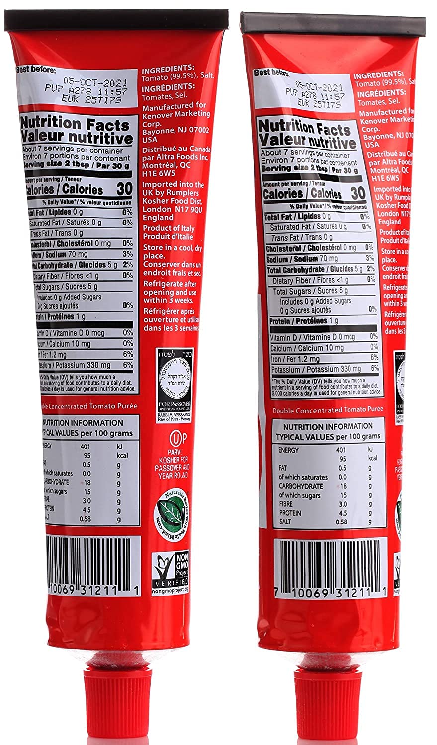 Tuscanini authentic Italian flavor in a convenient 7.05oz tube