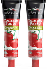 Tuscanini tomato paste tube ready to pour for richer sauces.