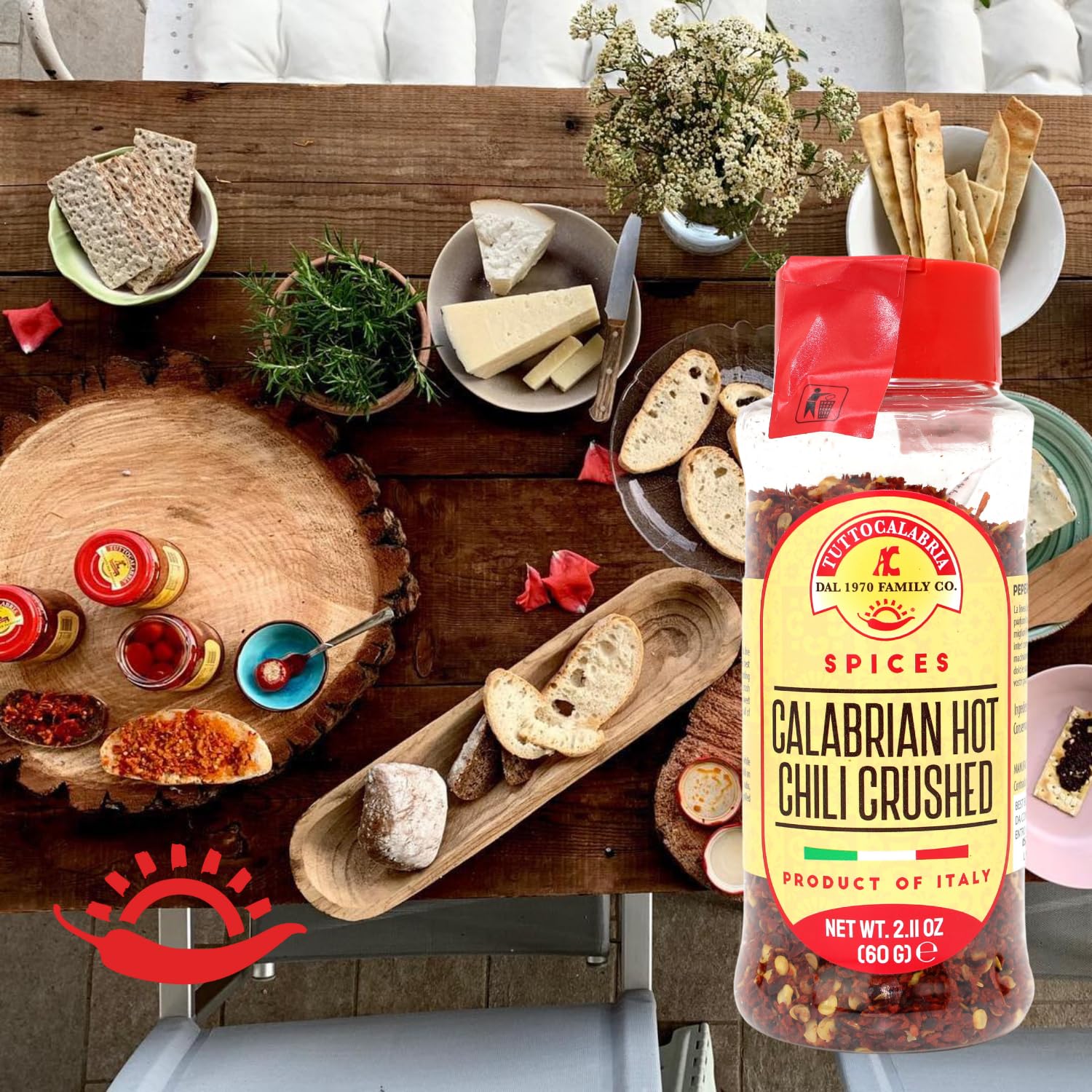 TUTTOCALABRIA long red peppers heritage symbol flavor to elevate meals.