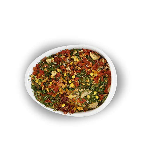 TUTTOCALABRIA seasoning on a pasta dish ready to serve for a quick, flavorful meal.