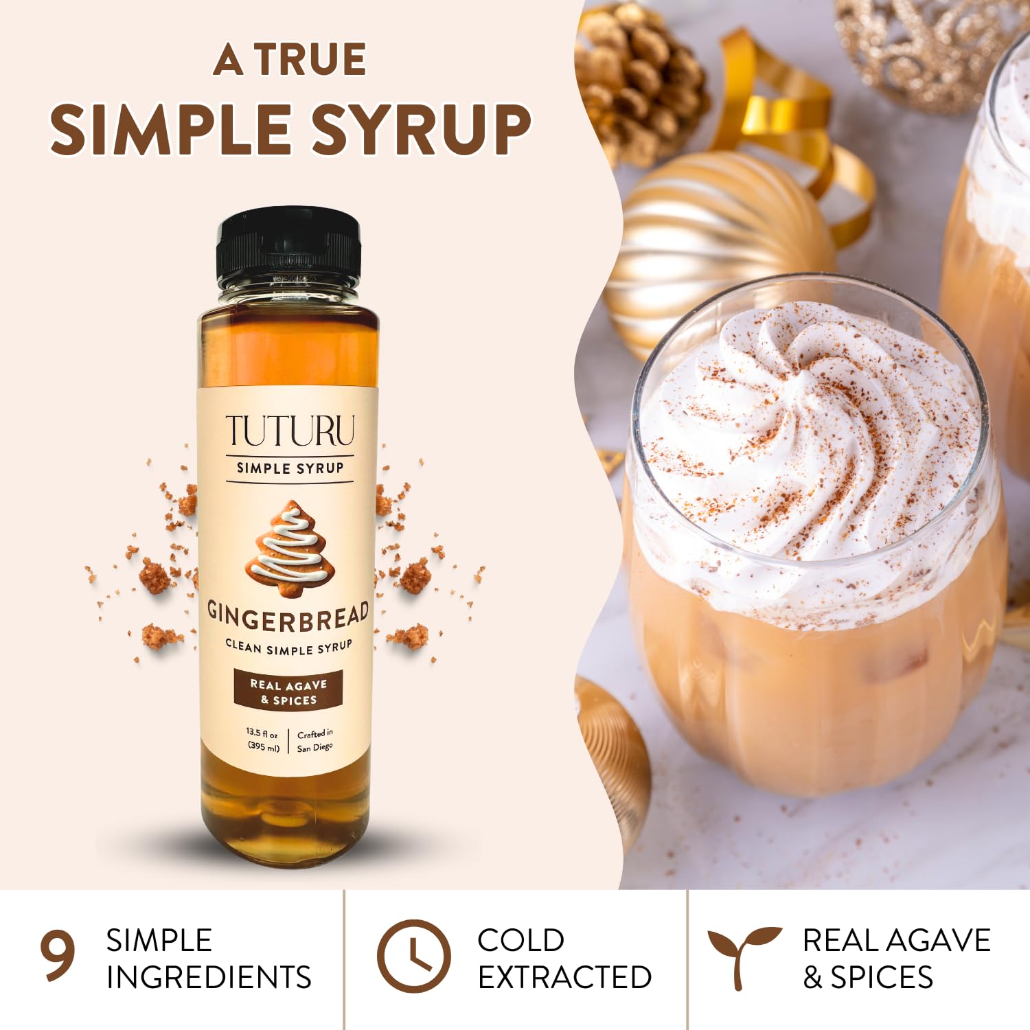Tuturu packaging front emphasizes clean label and real ingredients.