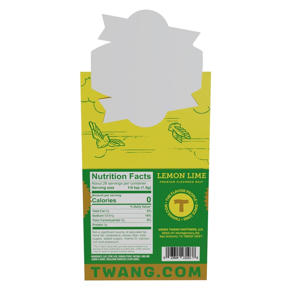 Twang Lemon Lime Beer Salt portable flavor customization for drinks.