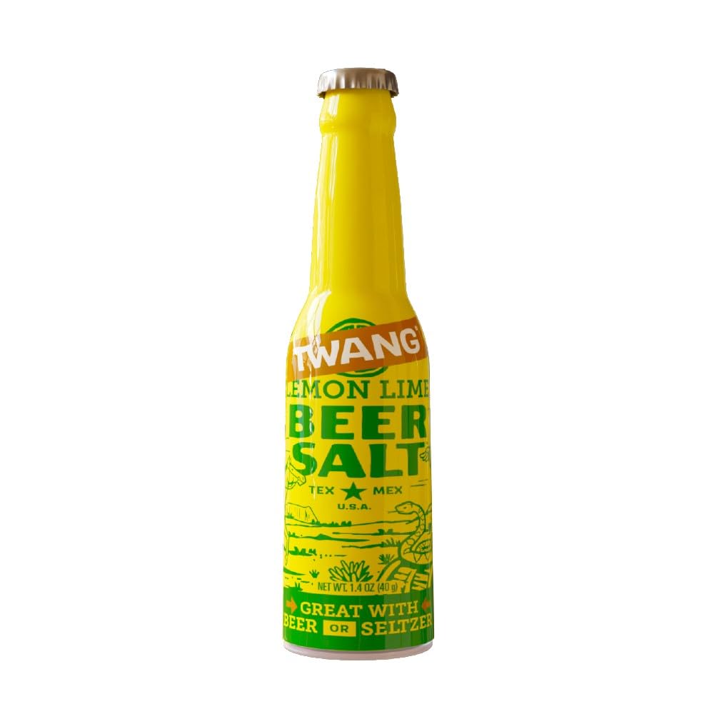 Twang Lemon Lime Beer Salt pack highlights convenient 24-pack.