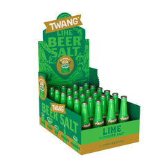 Twang Lime Beer Salt on a beer rim for a zesty kick