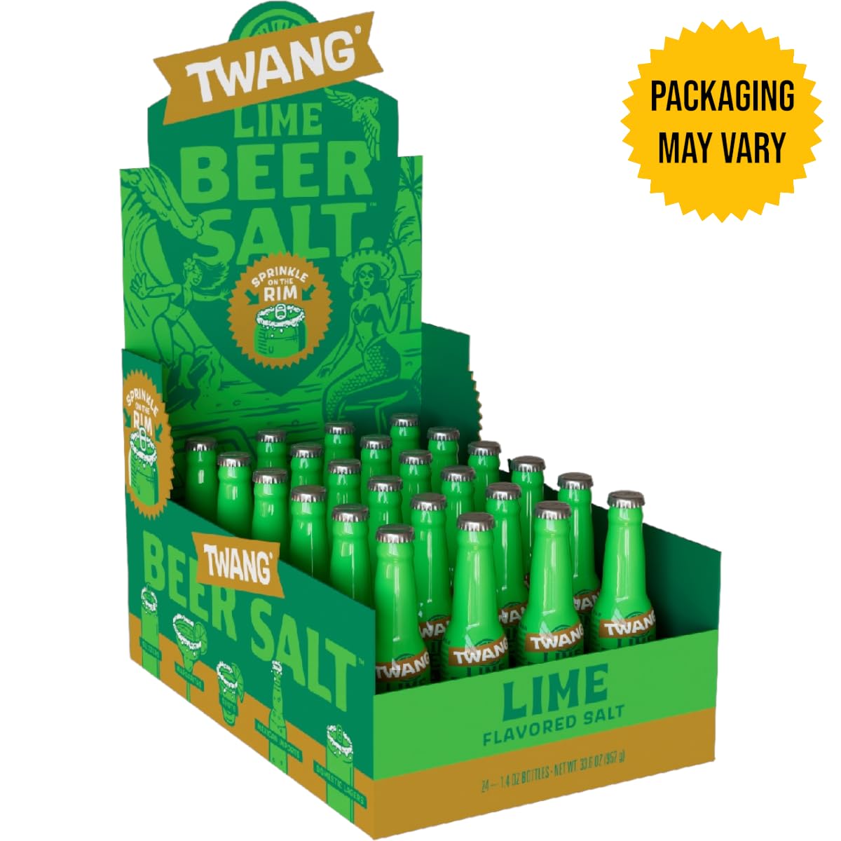 Twang Lime Beer Salt on a can or cocktail for a bright lime finish