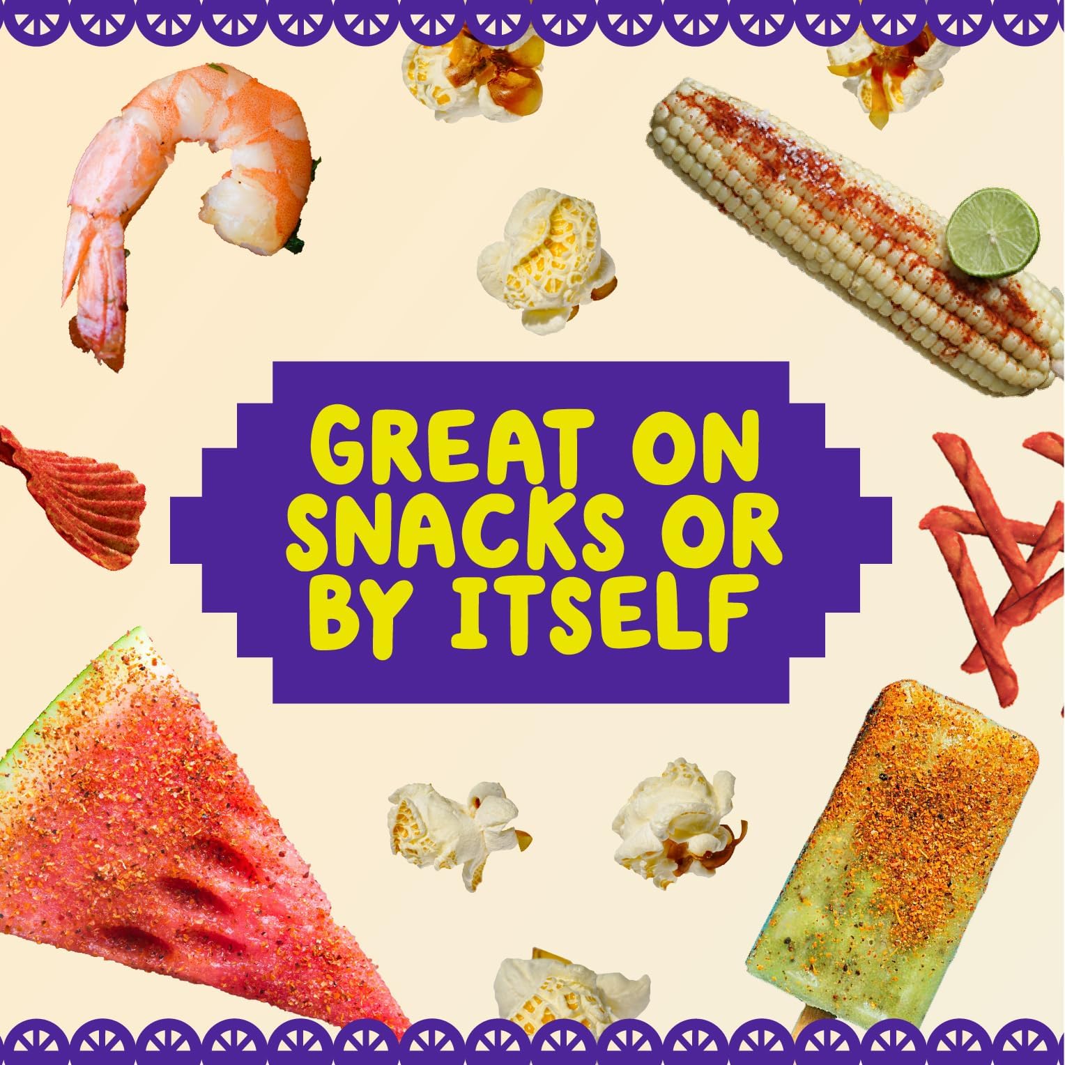 Twang Lime Snack Salt veggie plate delivers bright, refreshing citrus note.