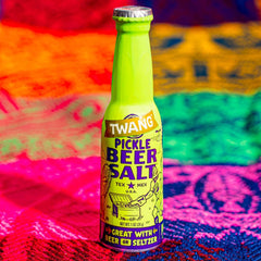 Twang Pickle Beer Salt three-pack enables versatile drink customization.