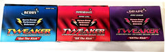 Tweaker Energy Variety Pack front view showing grape, berry, and pomegranate flavors for on-the-go energy