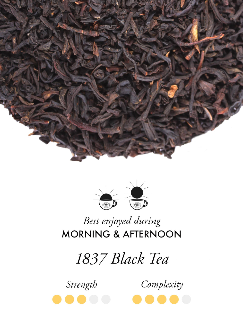 TWG 1837 Black Tea hand sewn cotton teabags preserve aroma