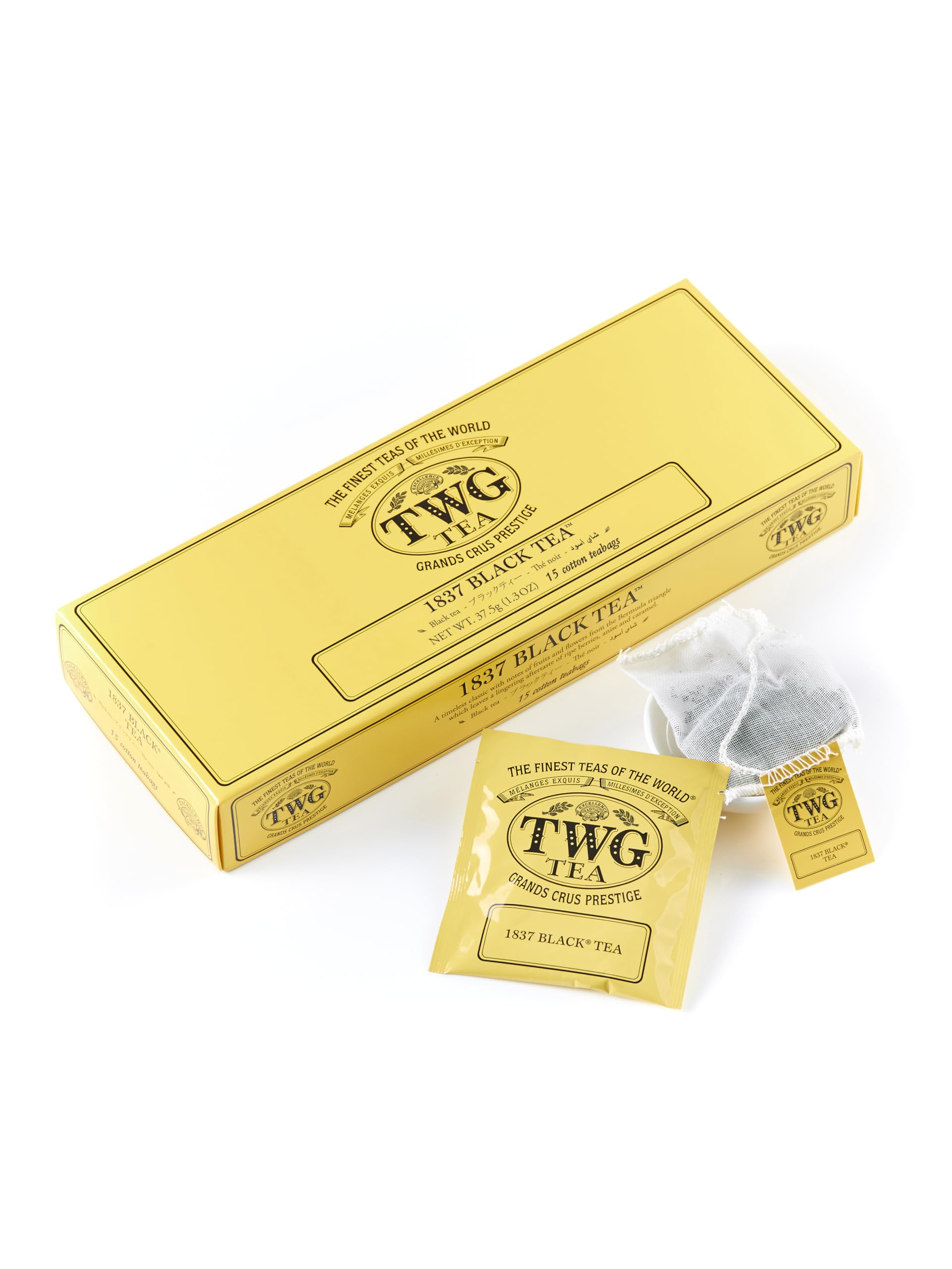 TWG 1837 Black Tea packaging signals premium gifting quality