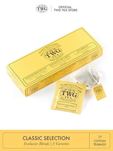 TWG Classic Selection hand-sewn cotton teabags ready to brew with rich aroma