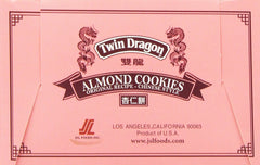 Twin Dragon Almond Cookies tea-time pairing scene suggests a perfect snack
