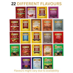 Twinings 22 flavours assortment showcases diverse options for tea lovers to explore.