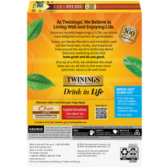 Twinings Bergamot aroma note highlights citrus and floral fragrance.
