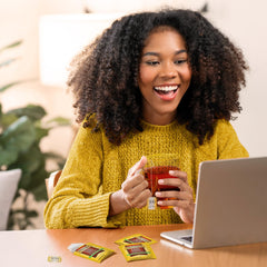 Twinings Bergamot citrus aroma in a decaf Earl Grey cup image.