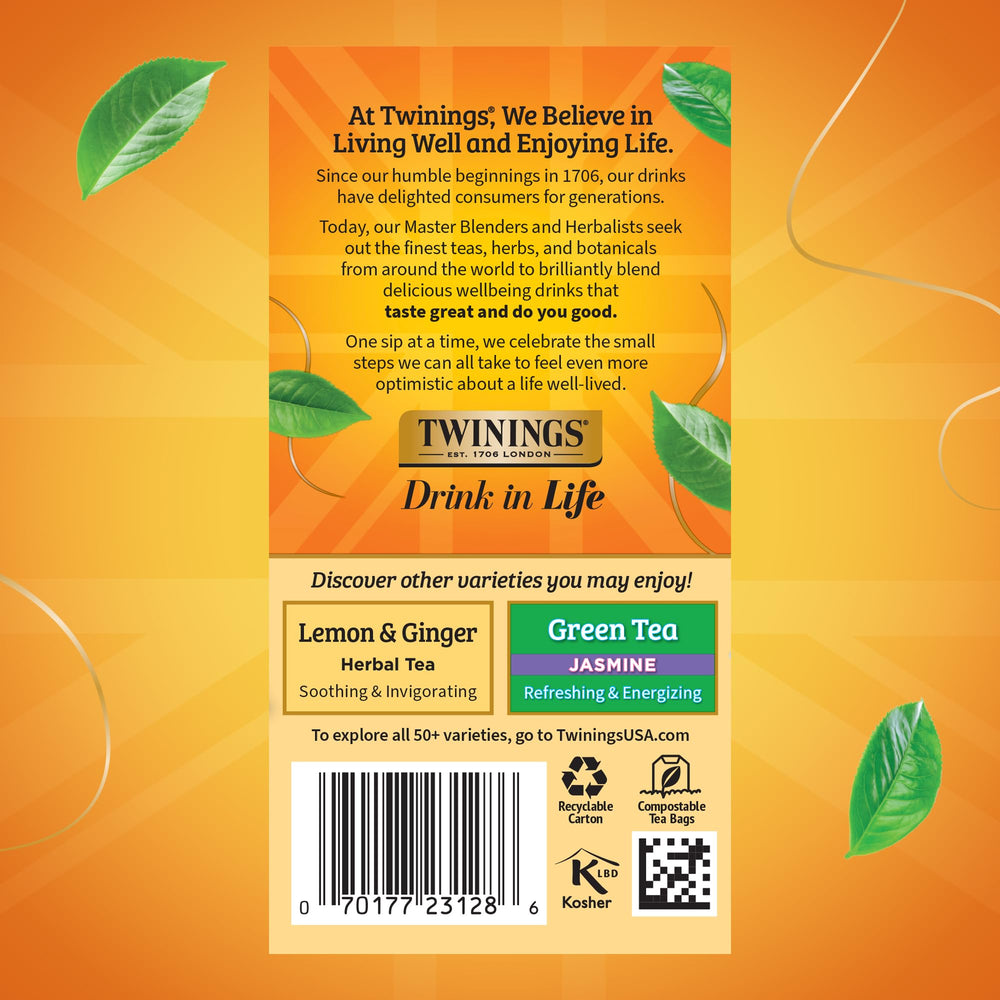 Twinings Camomile Honey Vanilla served hot or iced for versatility.