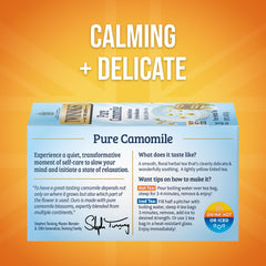 Delicate camomile aroma and silky smooth taste in each cup from Twinings.
