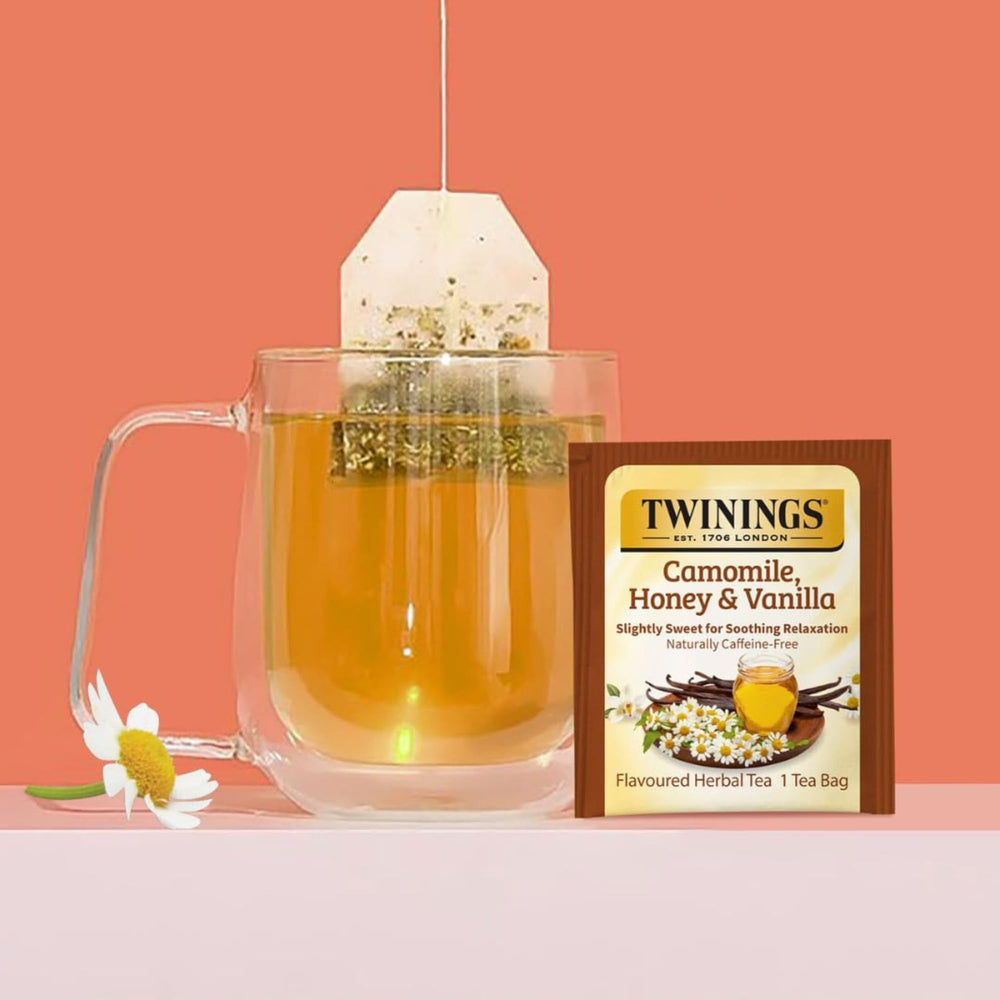 Twinings camomile tea bag perfect for calming evenings and restful moments