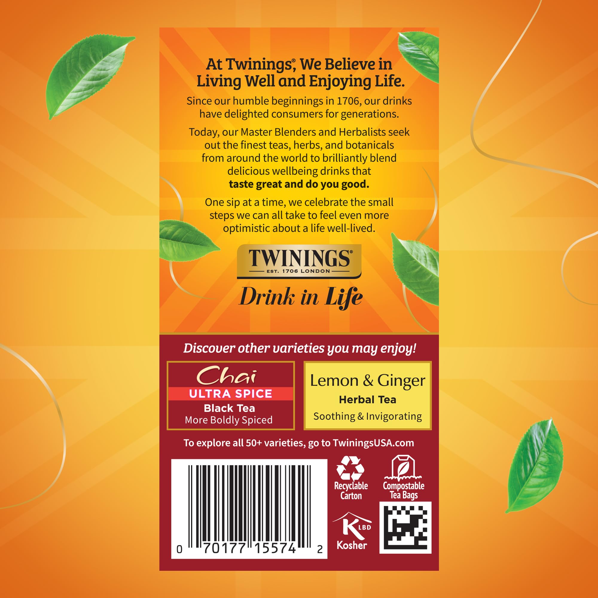 Twinings chai black tea aroma steam inviting comforting moments