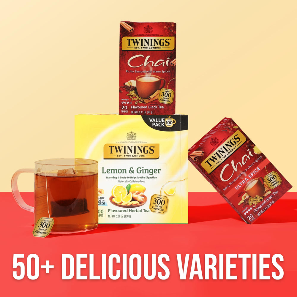 Twinings chai black tea hot or iced serving ready anytime