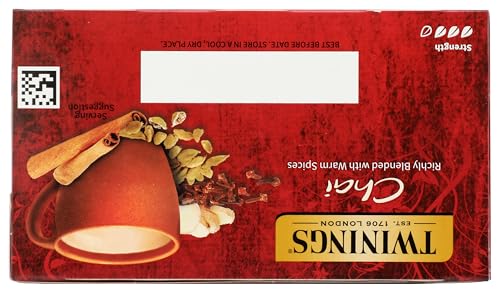 Twinings Chai Black Tea steeping cup revealing rich aroma and bold flavor