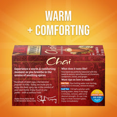 Twinings chai black tea tea bags offering convenient, fresh brew on the go